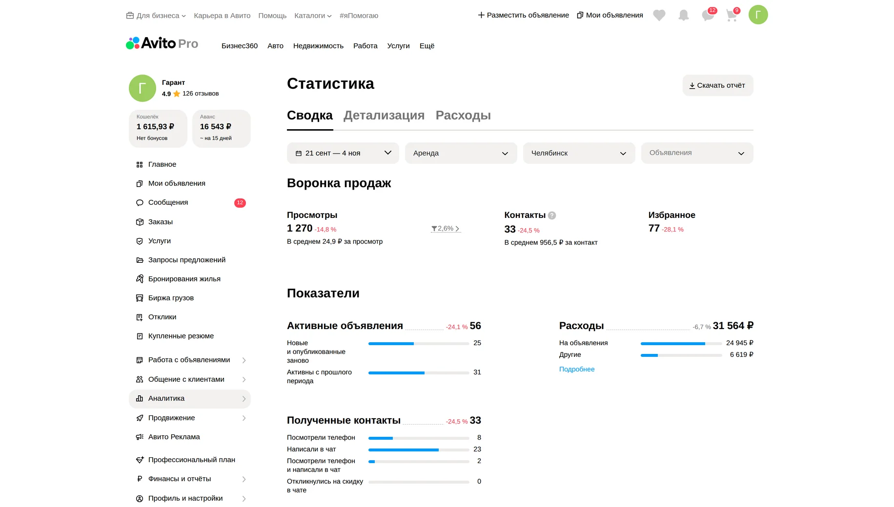 Статистика до работ