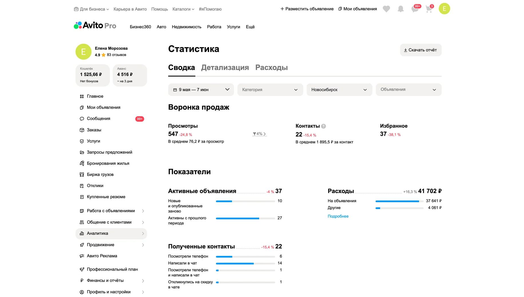 Статистика до работ