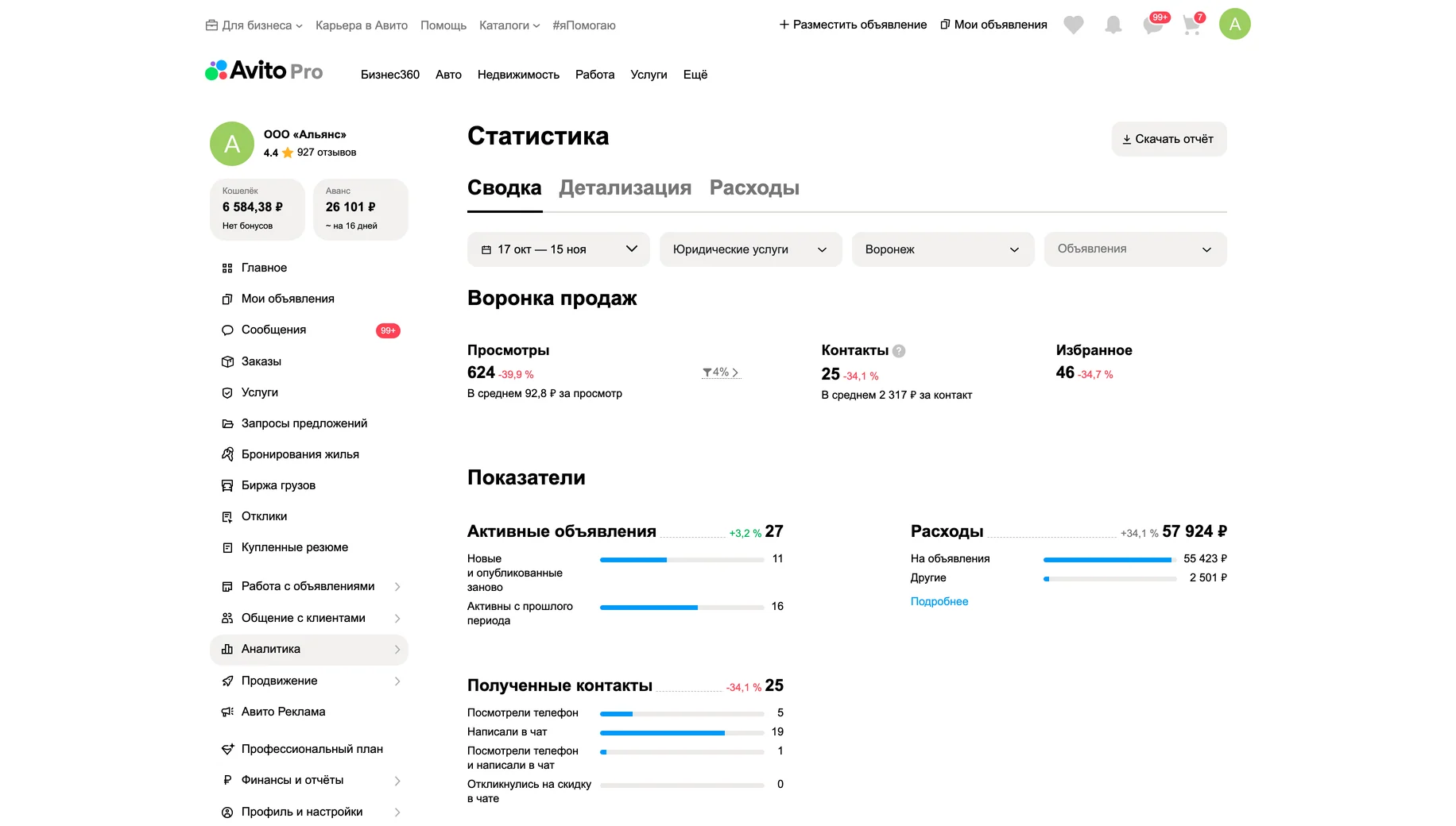 Статистика до работ